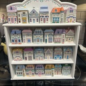 2025 Lenox Spice Jar Village Set with display - Pastel Multi